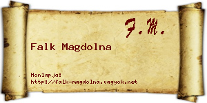 Falk Magdolna névjegykártya